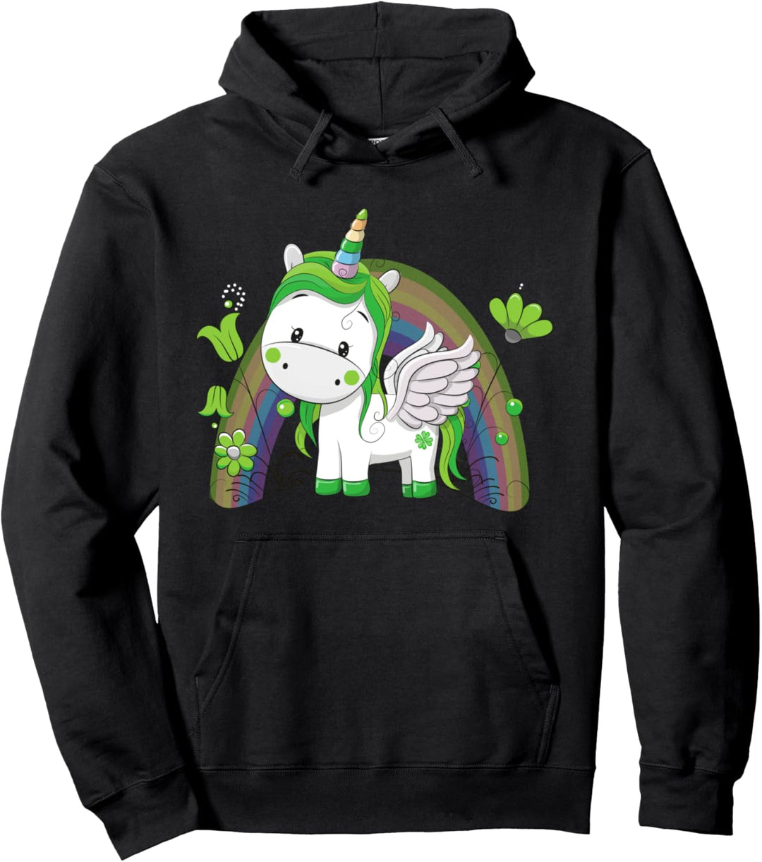 Girls St Patricks Day Pullover Hoodie