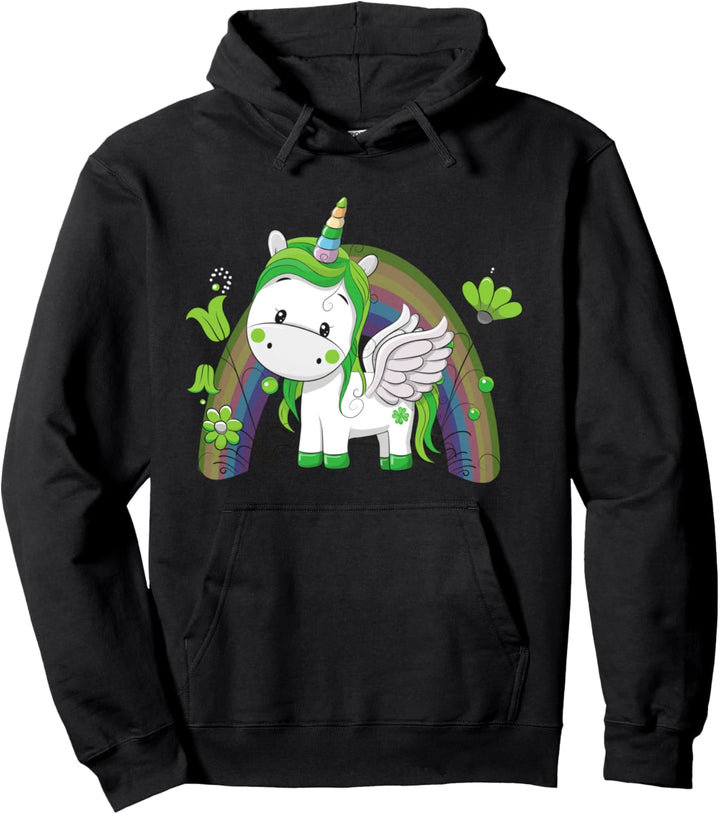 Girls St Patricks Day Pullover Hoodie