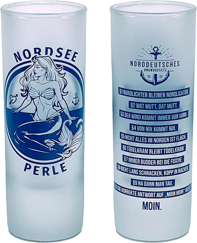 3forCologne Schnapsgläser 6,5cl | 6er Set | Nordsee Perle | Pinnchen, Shotgläser, Tequila, Vodka, Ob