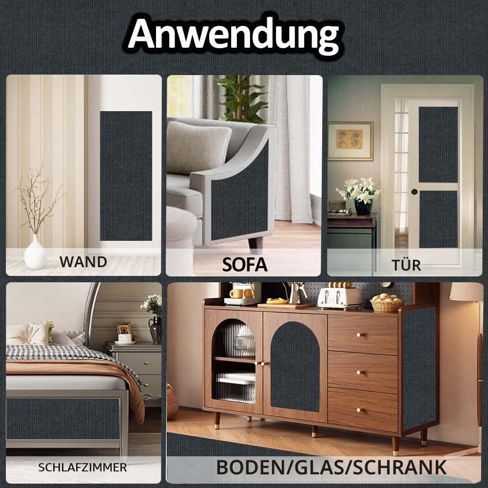 Kratzmatte Katze Selbstklebend - Kratzschutz Sofa Anti Kratz Folie Kratzwand für Katzen Frei DIY Ges