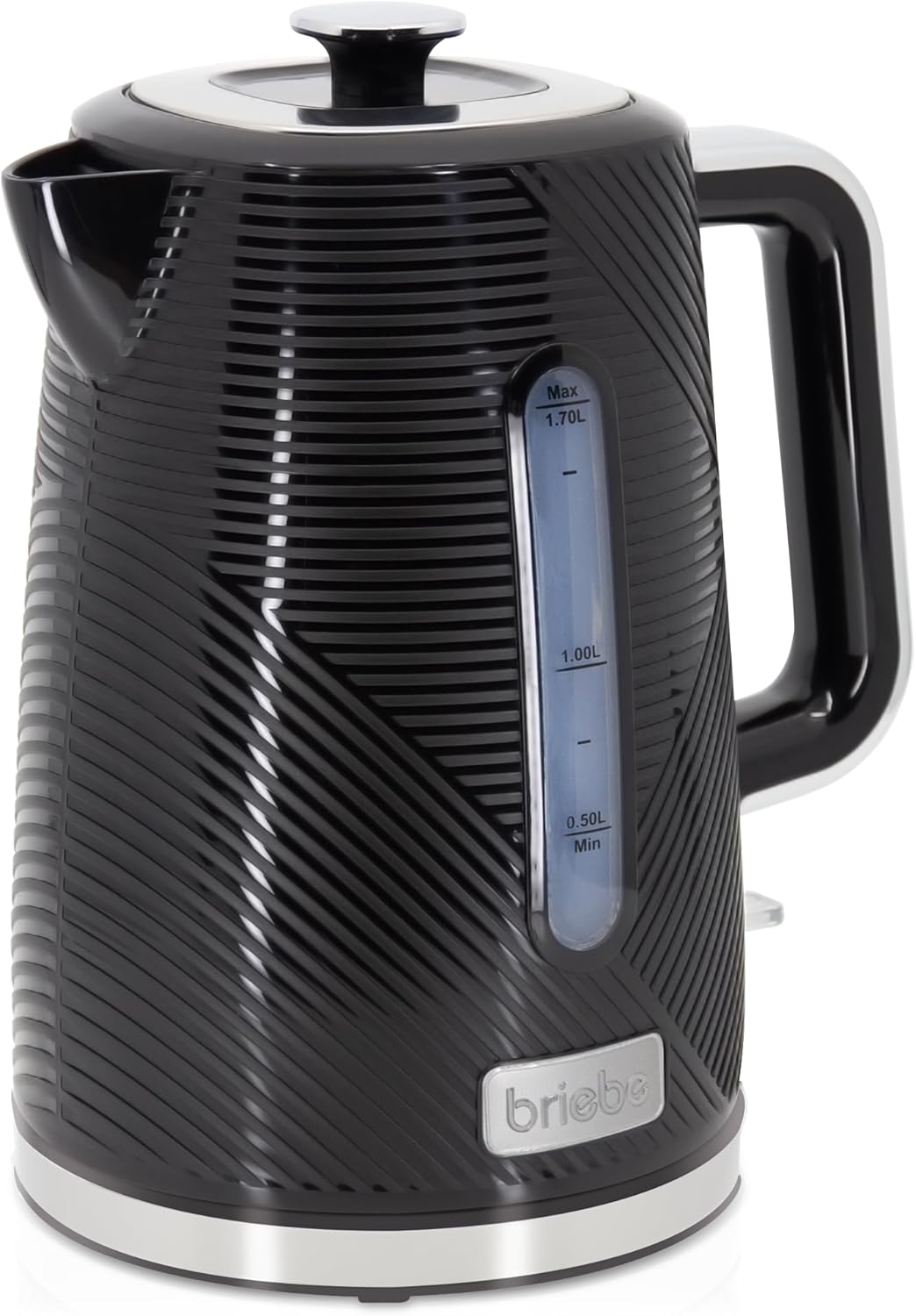 briebe Elegance Wasserkocher 1,7L Elektrischer Teekocher 2200W Schnell Aufheizender, BPA-frei, 360°