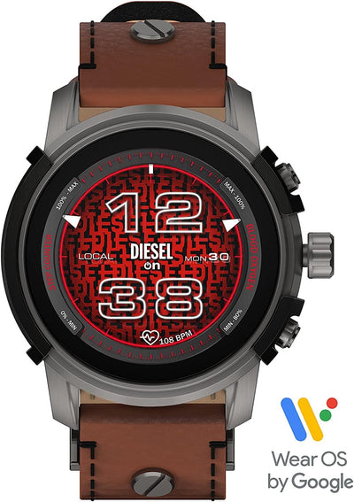 Diesel Touchscreen Smartwatch 6. Generation mit Lautsprecher, Herzfrequenz, NFC und Smartphone Benac