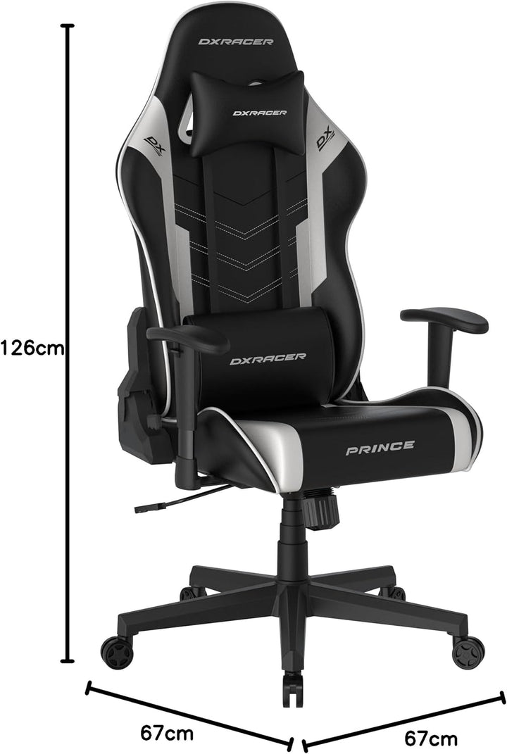 DXRacer Prince L PF132 Gaming-/ Büro-/ Schreibtischstuhl, mit Wippfunktion Gaming Stuhl Höhenverstel