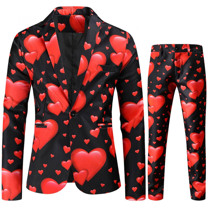 Zhiyao Herren Anzug Valentinstag Anzug Herren Anzüge Khaki Schwarz Rot Smoking Herrenanzug Modern Fi
