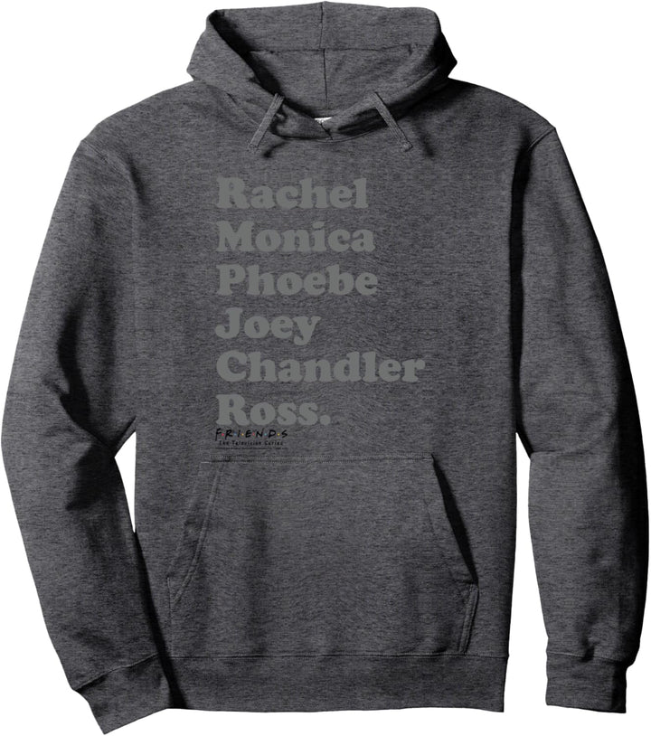 Friends Names Grey Pullover Hoodie