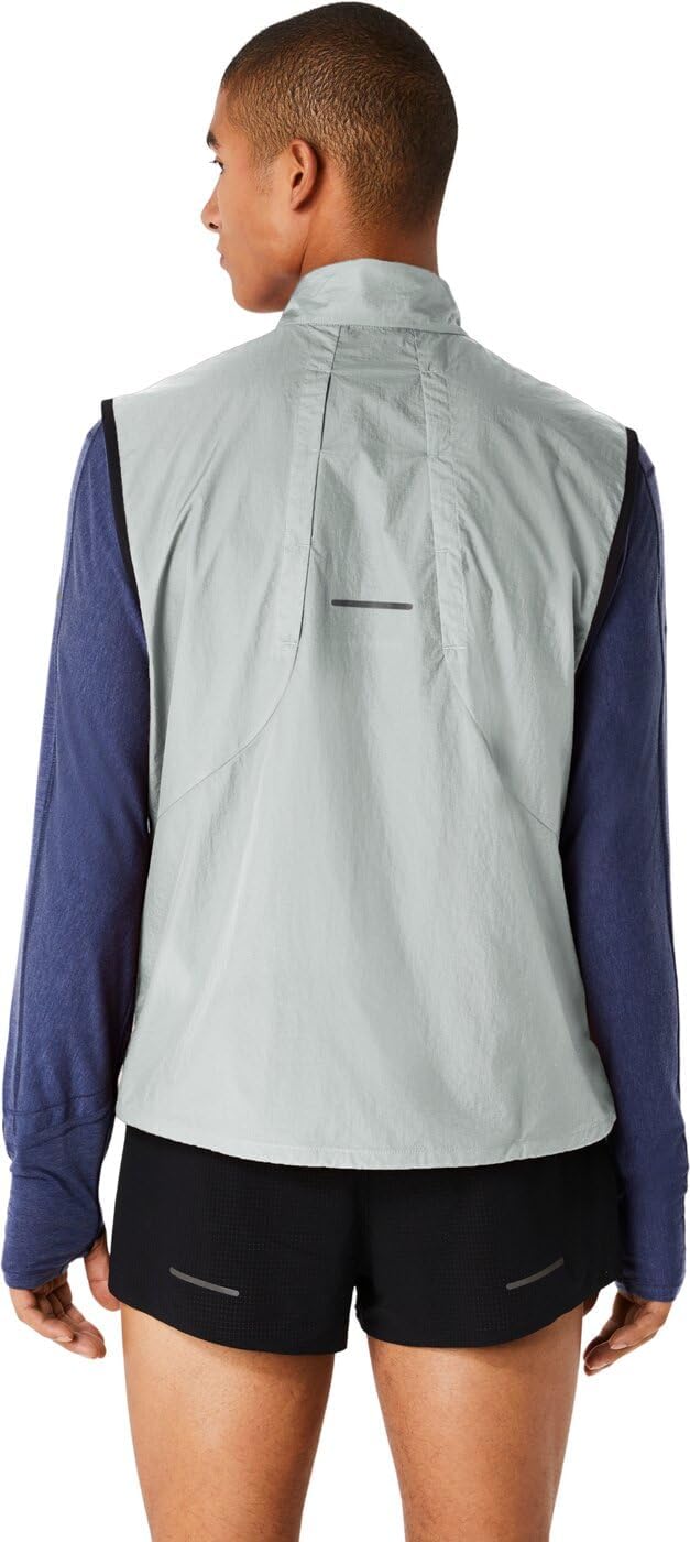 ASICS Metarun Packable Weste Herren Grau S, Grau S