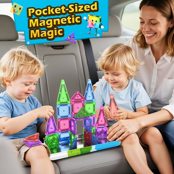 Magnetische Bausteine für Kinder,STEM-Magnetblöcke,Sensorisches Spielzeug,Kleinkindspielzeug,Bauspie