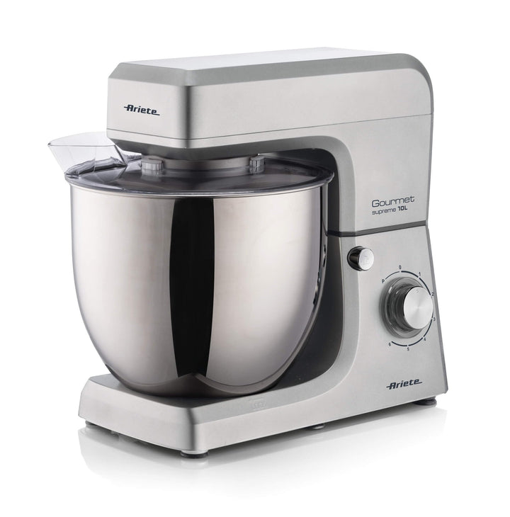 Ariete 1576 Gourmet Supreme 10 l, Küchenmaschine 10 l, 2000 W, 6 Geschwindigkeiten + Pulse, Zubehör