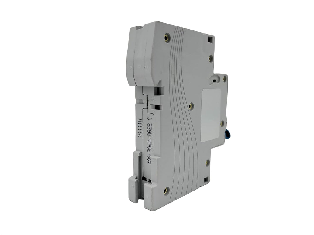 RASMACOR | FI-Schutzschalter 2-Polig 40A (1 Polig+N) FI | FI Fehlerstrom-Schutzschalter 1 Modul | Ty