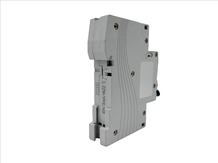 RASMACOR | FI-Schutzschalter 2-Polig 40A (1 Polig+N) FI | FI Fehlerstrom-Schutzschalter 1 Modul | Ty