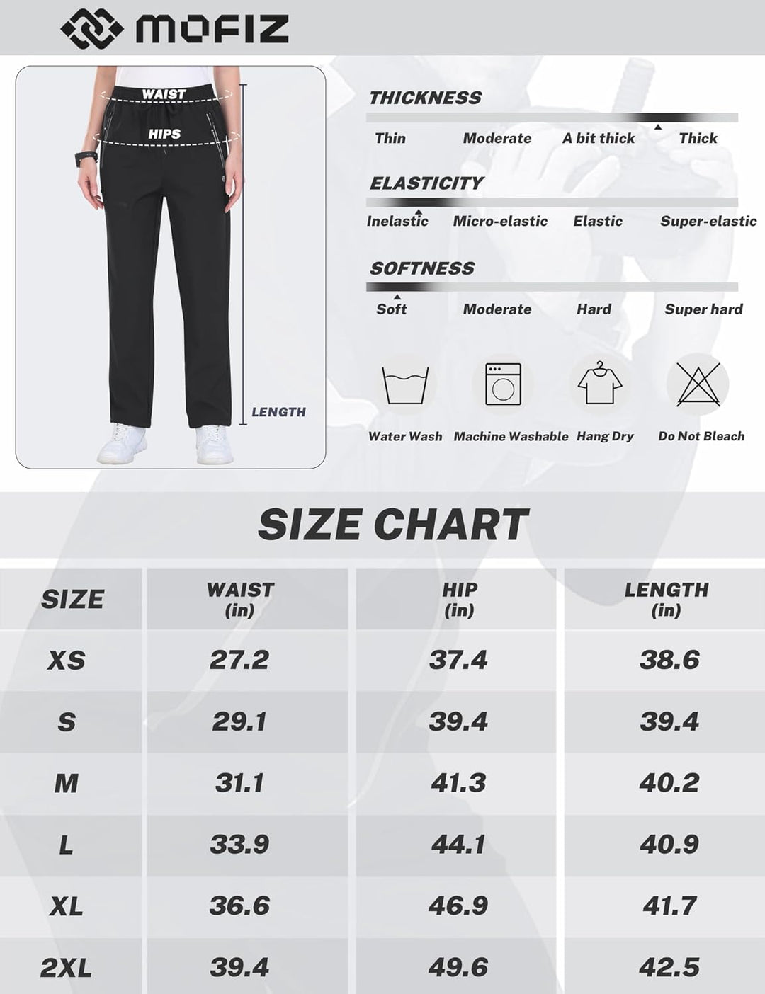 MoFiz Damen wasserdichte isolierte Schneehose Fleece gefüttert Winter Ski Wanderhose Warm Outdoor So