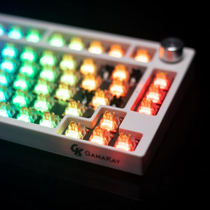 GK GAMAKAY Linear Silent-Schalter mit LED Diffuser für Mechanischer Tastatur, 3 Pin Pre-lubed Switch