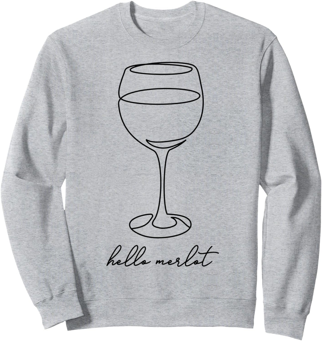 Trendy Hello Merlot Sweatshirt