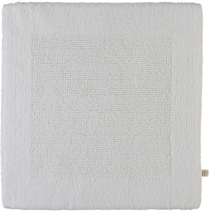 RHOMTUFT Prestige Badvorleger, 100% Baumwolle, 01 Weiss, 60 x 60 cm, WC-Vorleger ohne Passform 60 x