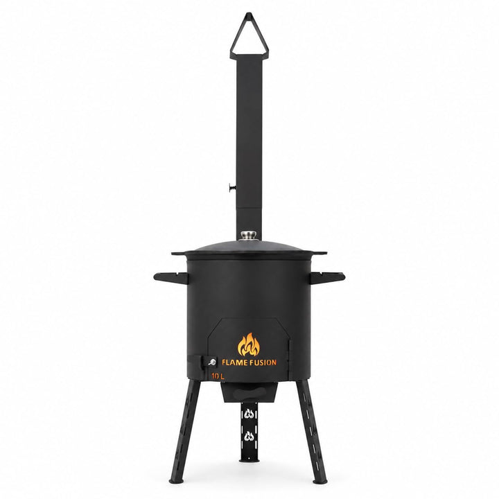 Utschak S Feuerofen inkl. 10 Liter Kazan [Grösse wählbar] - Uchag Kasanofen zum Grillen &amp; Kochen S -