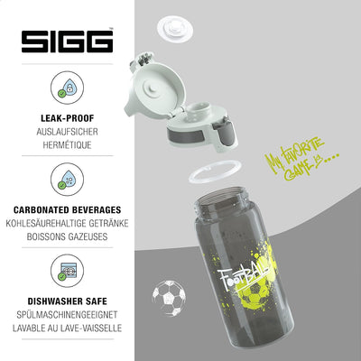 SIGG - Trinkflasche Kinder - Viva One - Kohlensäure Geeignet - Auslaufsicher - Spülmaschinenfest - B