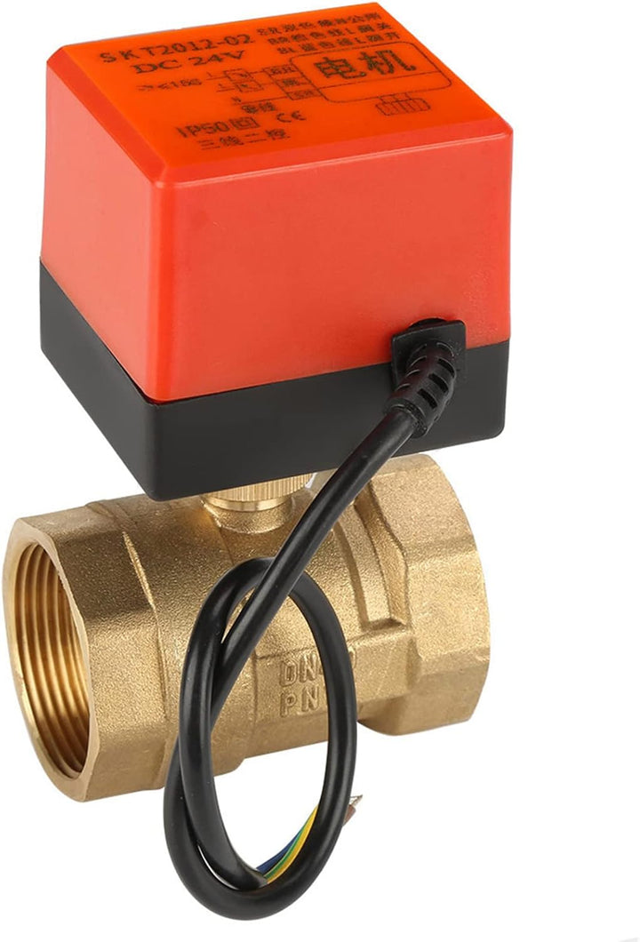 G1-1/2 "DC 24 V DN40 Motorisierte Kugelhahn 2 Way 3 Draht Messing Motorisierte Kugelhahn Elektrische