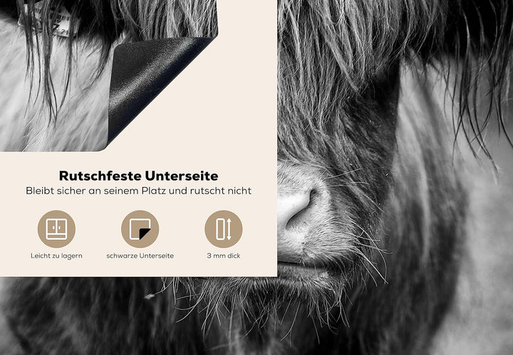 KitchenYeah© Herdabdeckplatte Einteilig Küche Herdabdeckung Induktionsfeld Ceranfeld Herdabdeckplatt
