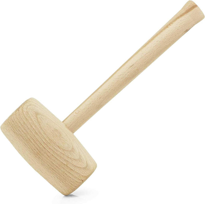 2-teilig SET Holzhammer Rund + Rechteck Schreiner Klüpfel Schreinerhammer Klopfholz Holz Hammer 21-2