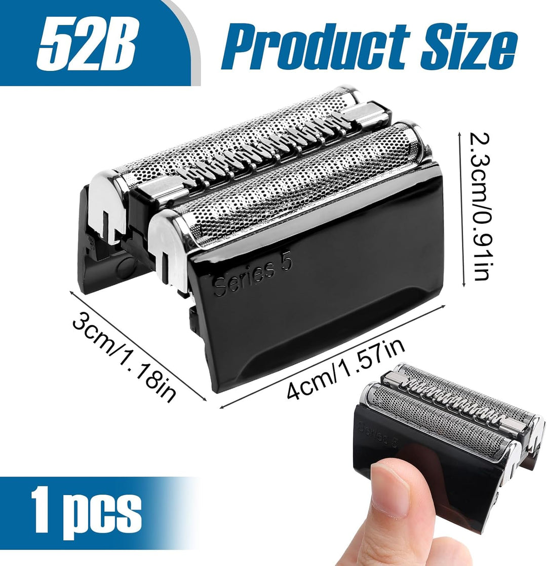52B Scherkopf Kompatibel mit Series 5, Elektrischer Rasierkopf S5, Ersatzscherteil Rasierer Herren f