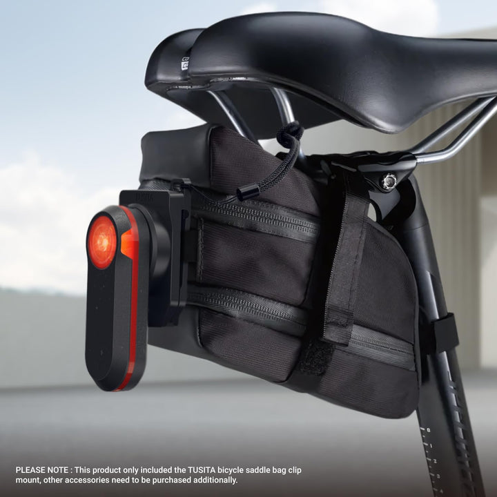 TUSITA Radsport Satteltaschenhalterung (Grosser Schlitz) Kompatibel mit Garmin Varia RTL515, RTL510,
