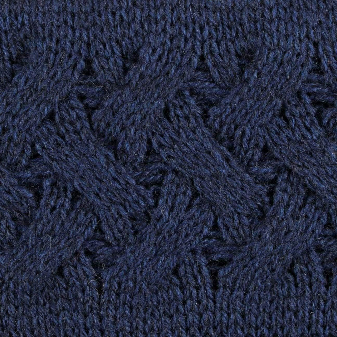 LIERYS Fauske Stirnband Damen mit Schurwolle 55-60 cm - Made in Germany - 10,5 cm breit - Innenfutte