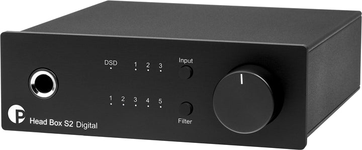 Pro-Ject Head Box S2 Digital Mikro High End Kopfhörerverstärker (Head Box S2 Digital, Schwarz) Head