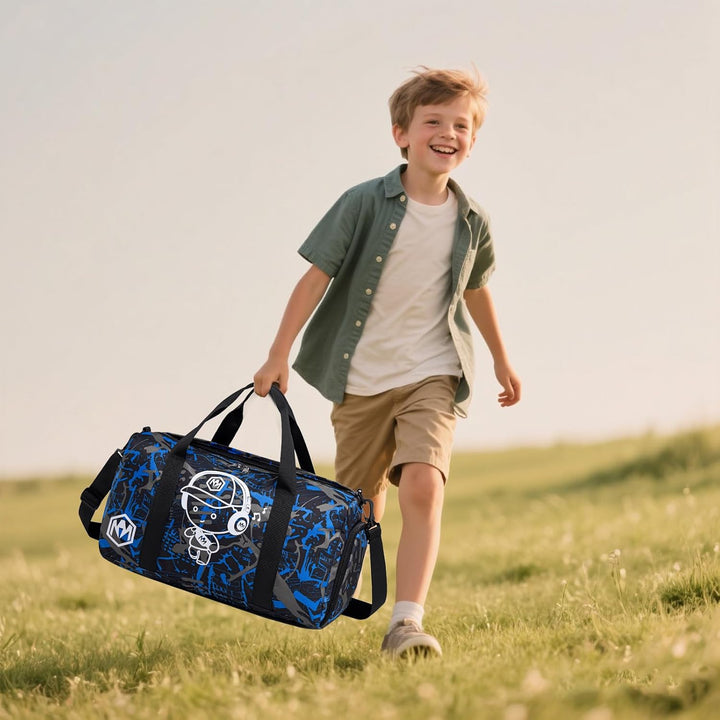 Sporttasche Kinder Schwimmtasche Jungen Damen mit Schuhfach und Nassfach Badetasche Teenager Kleine