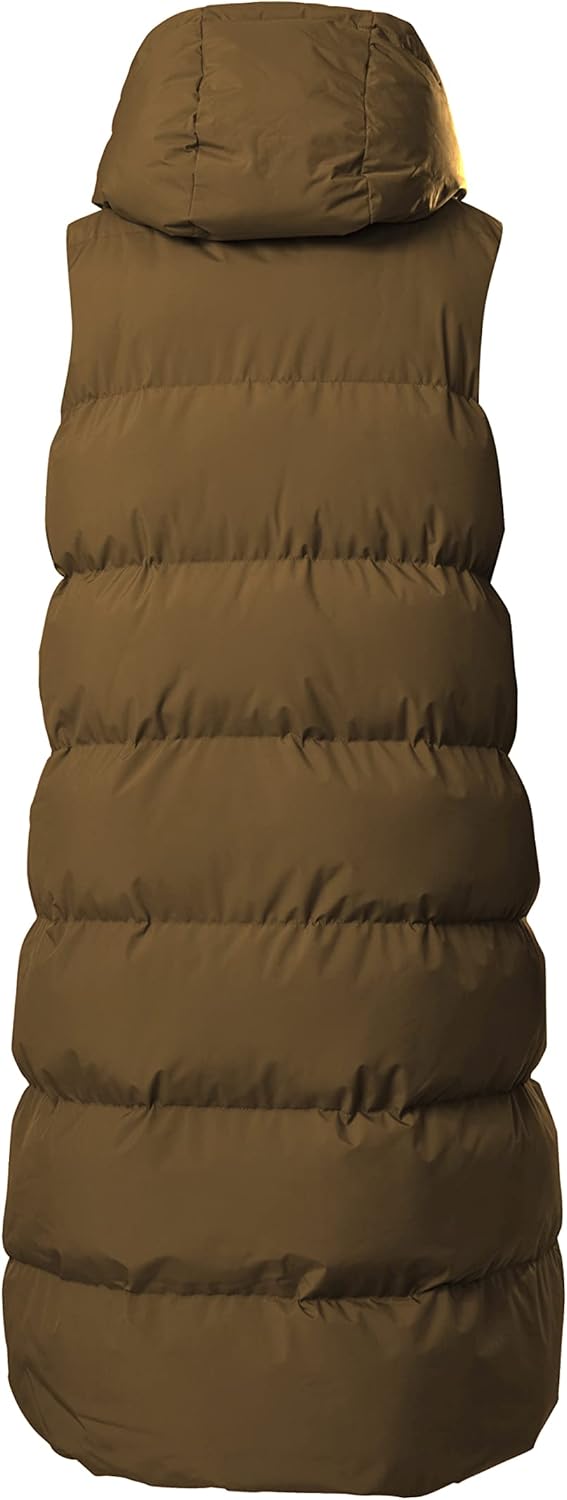 G.I.G.A. DX Damen Steppweste/Funktionsweste in Daunenoptik mit Kapuze 34 hellbraun, 34 hellbraun