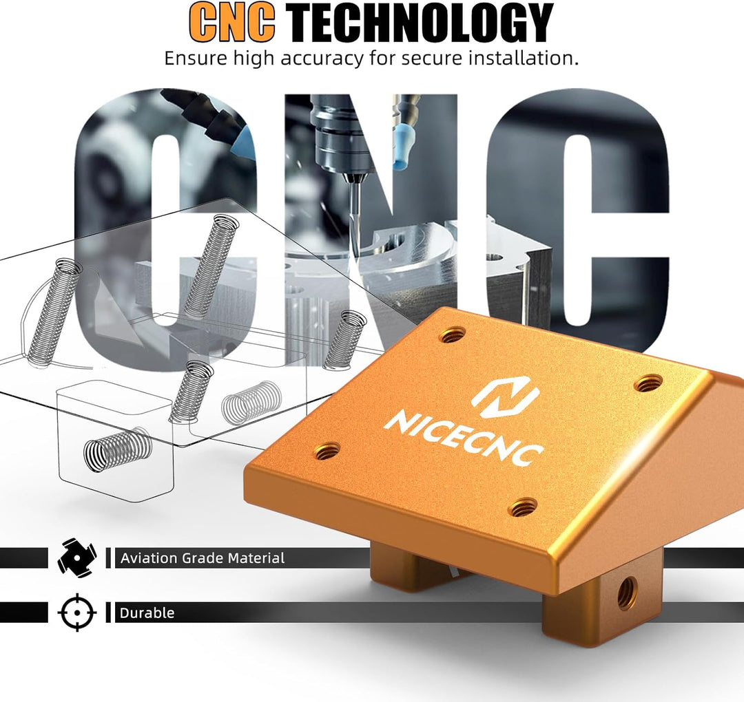 NICECNC Orange Aluminium GPS-Halterung Compatible with 390 Adventure 2020-2024, 390 Adventure 2020-2
