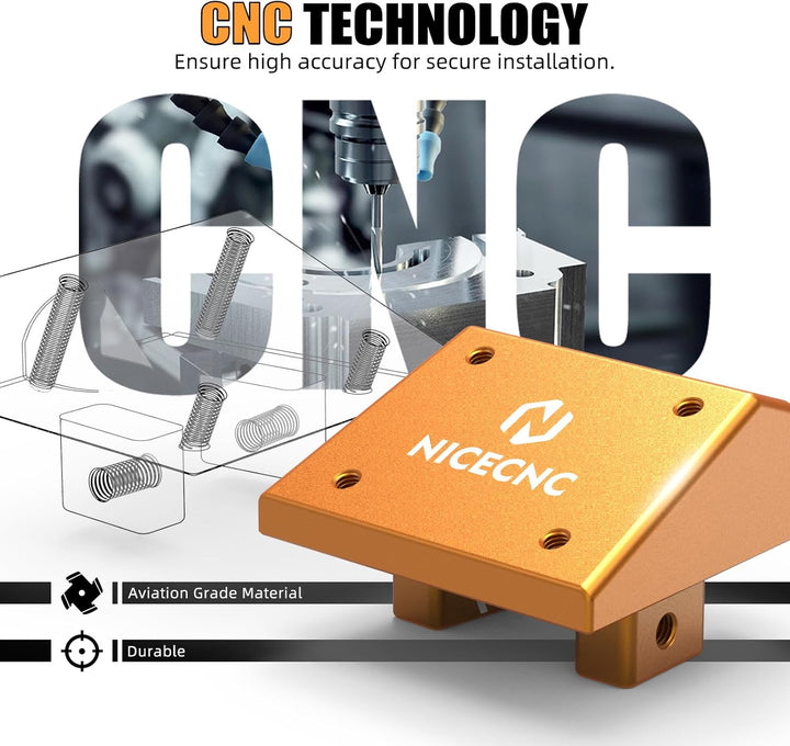 NICECNC Orange Aluminium GPS-Halterung Compatible with 390 Adventure 2020-2024, 390 Adventure 2020-2
