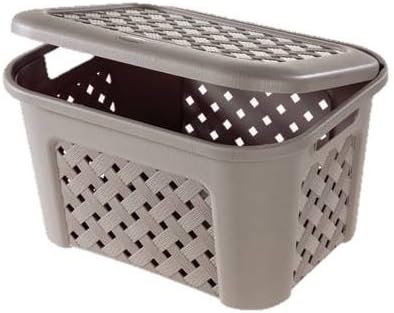 Tontarelli Korb gross Arianna mit Schublade – Braun