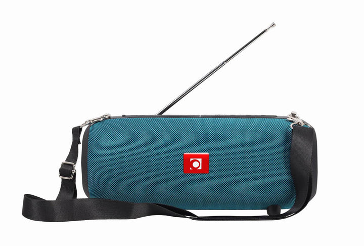 Gembird tragbarer Bluetooth-Lautsprecher mit Antenne - kabellos und wiederaufladbar, grüne