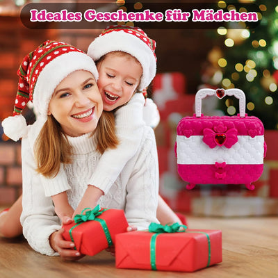 Kinderschminke Makeup Set Schminkkoffer Mädchen - Waschbar Schminke Kinder Make Up Set Mädchen Spiel
