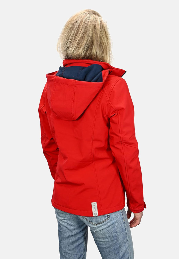 MADSea Damen Softshelljacke Funktionsjacke 36 Rot, 36 Rot