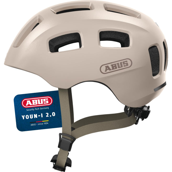 ABUS Fahrradhelm Youn-I 2.0 - mit Licht für Kinder, Jugendliche und junge Erwachsene - für Mädels un
