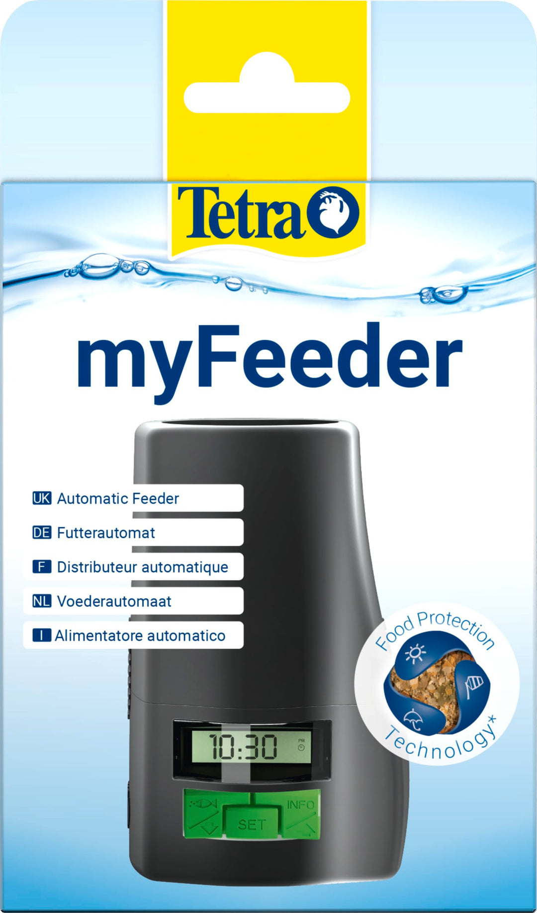 Tetra myFeeder Futterautomat für Zierfische im Aquarium, anthrazit, inklusive Batterien ohne Batteri