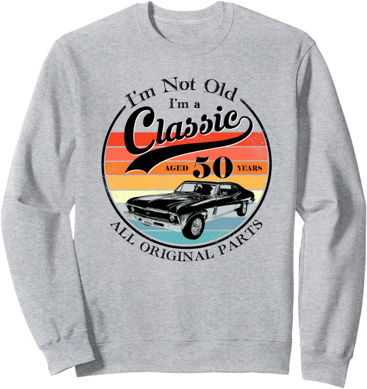 50th Birthday gift Retro Vintage Classic 1971 Aged 50 years Sweatshirt