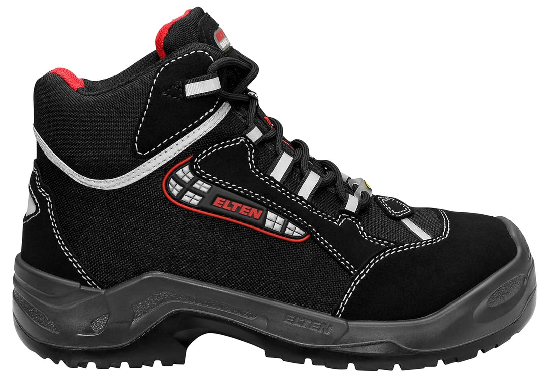 ELTEN Sicherheitsschuhe SANDER AL ESD S3, Herren, sportlich, leicht, schwarz, Alukappe - Grösse 48,