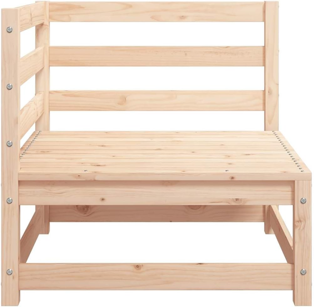 vidaXL Garten Ecksofa mit Grauen Kissen, Modular Gartenmöbel, Sofa Lounge Sessel für Garten Terrasse