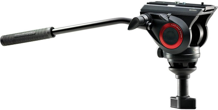 Manfrotto MVK500AM, leichtes Fluid-Videosystem mit integriertem Kopf, professionelles Stativ, kompat