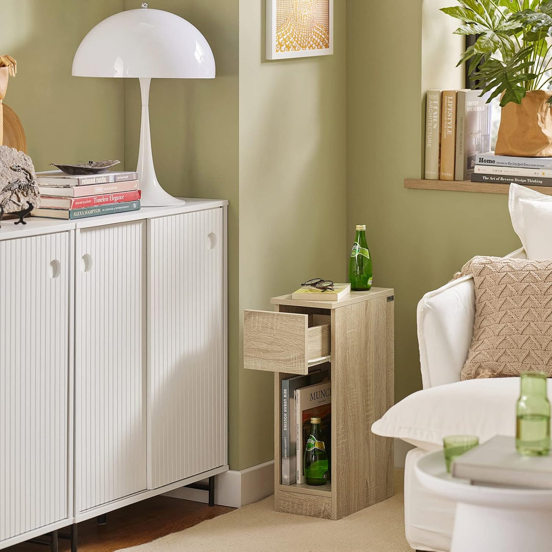 SoBuy FBT111-Nx2 Nachttisch 2er Set mit Schublade für Boxspringbett Sofatisch 2 stücke Beistelltisch
