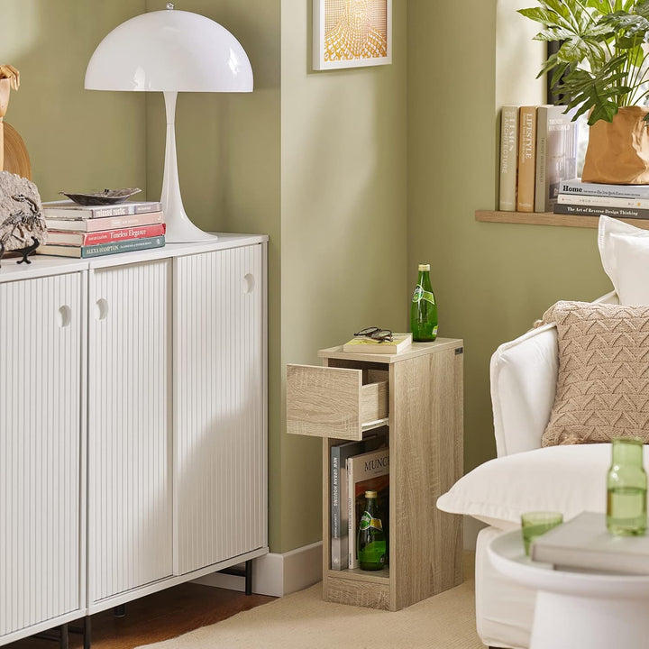 SoBuy FBT111-Nx2 Nachttisch 2er Set mit Schublade für Boxspringbett Sofatisch 2 stücke Beistelltisch