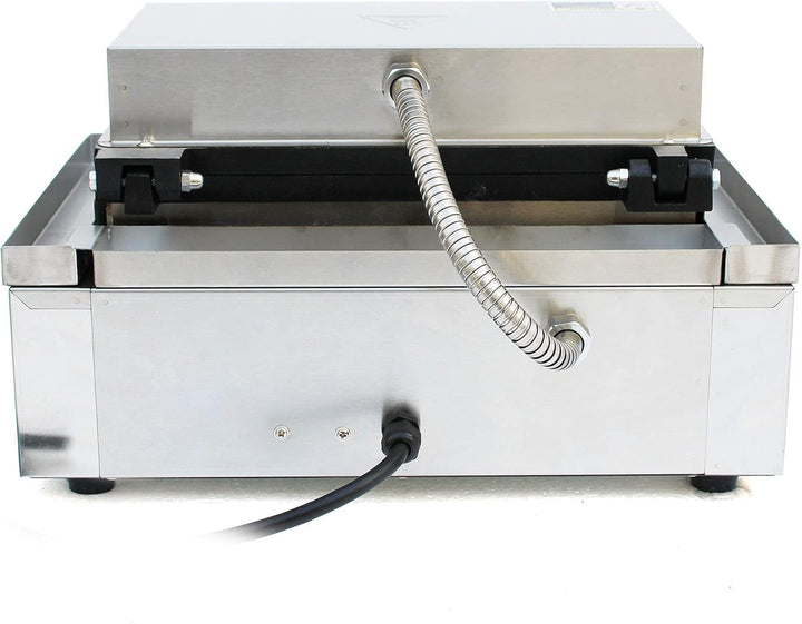 Gewerbliche Sandwich-Maschine 1500W, Doppelte Grillplatten 15x15cm – 5 Min Timer, 50-300°C für Cafés