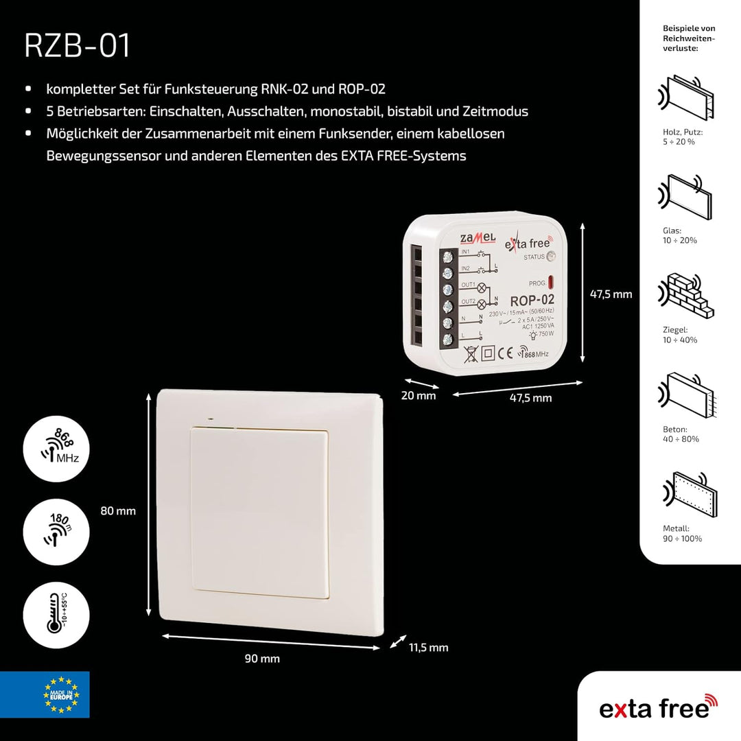 EXTA FREE RZB-01 Wireless- Steuerungsset - Beleuchtung