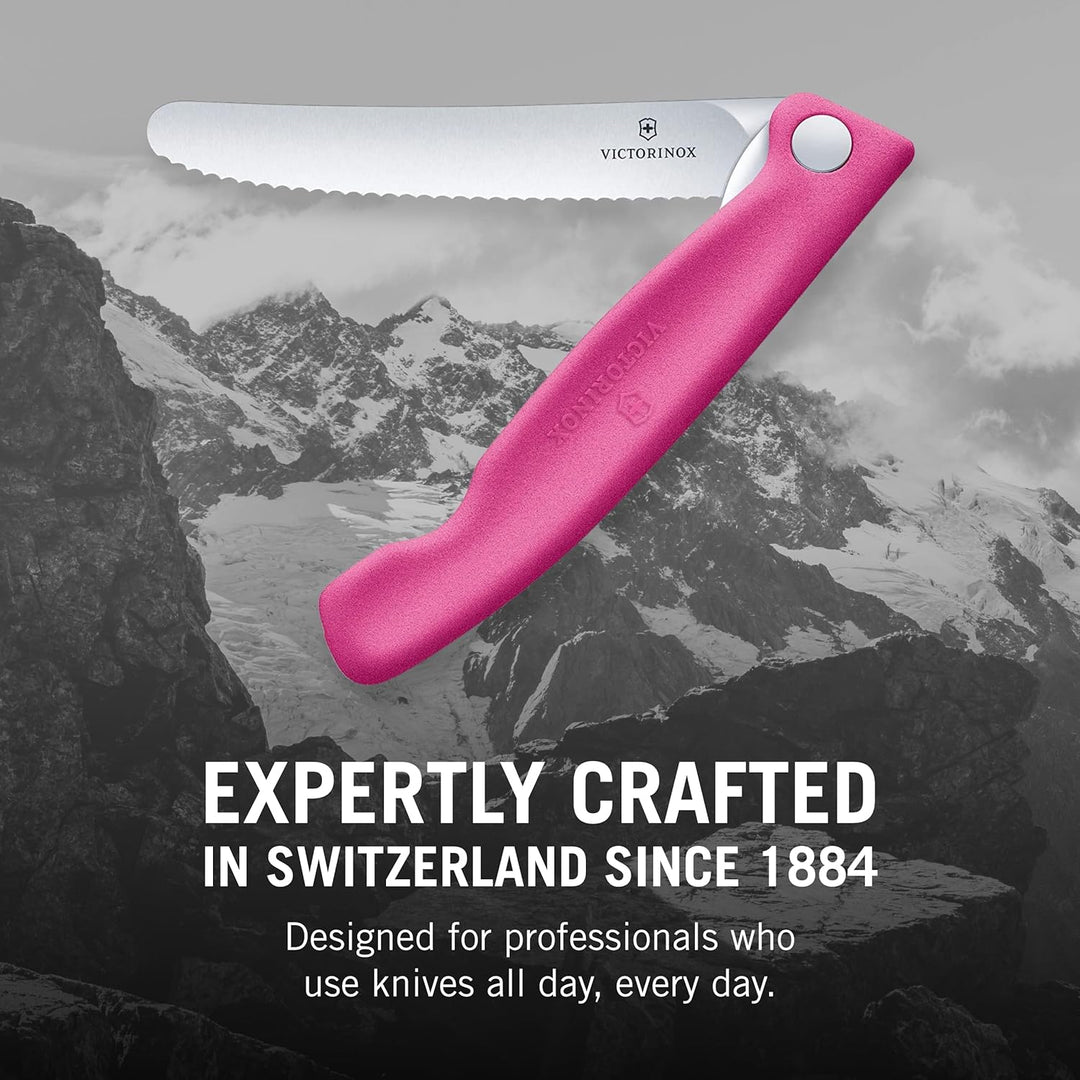 Victorinox, Swiss Classic, Profi Tomaten- und Tafelmesser, Extra Scharfe Klinge, Wellenschliff, 11 c