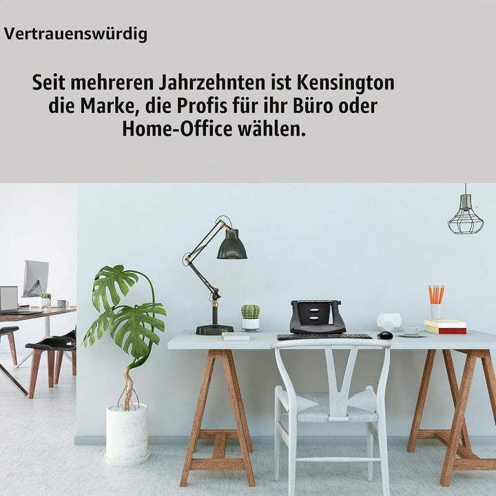 Kensington Easy Riser tragbarer ergonomischer Laptopständer, Für 12 Zoll - 17 Zoll Geräte, Höhenvers