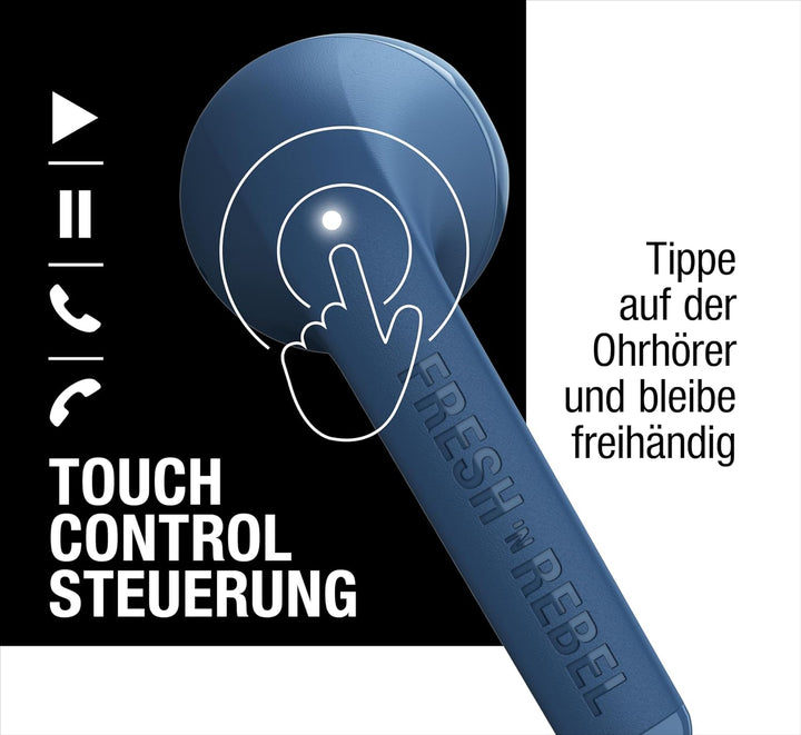 Fresh 'n Rebel Twins Core, True Wireless kabellose In-Ear Bluetooth Kopfhörer, mit Sprachassistent,