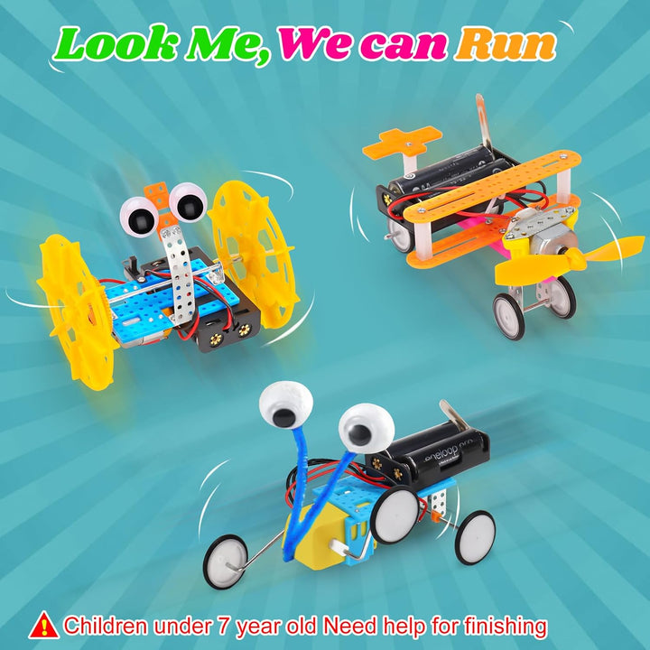 Wissenschaft Experimente Kit für Kinder 8-12, Elektronik Bausatz Roboter Kit Spielzeug, Elektro Bauk