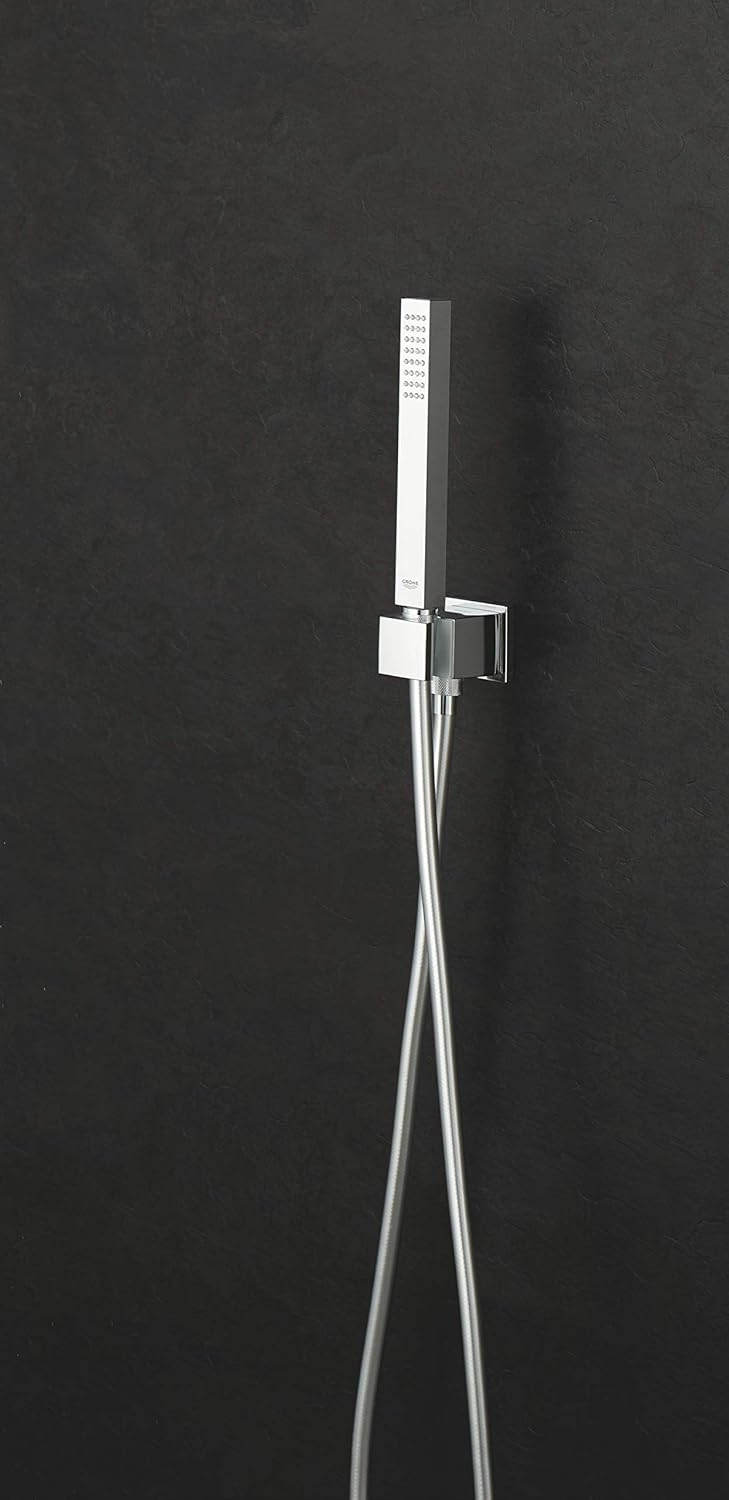 GROHE Euphoria Cube Stick - Wandhalterset (wassersparend, 1 Strahlart, langlebige Oberfläche), chrom